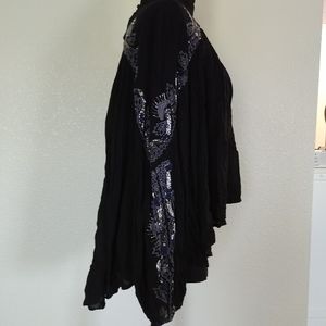 Free People black flowing blouse